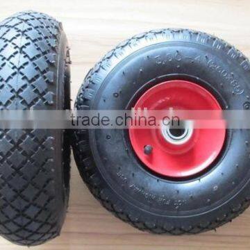 EL477 pneumatic rubber wheel / trolley wheel