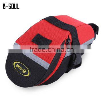 B - SOUL Outdoor Cycling Seat Panniers Mountain Bike Bicycle Saddle Bag Adjustable Quakeproof Padded Cycling Seat Tail Bag photo-2