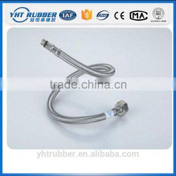 rubber hose assembly with protected spiral wire spring