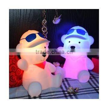 animal LED night light lamp toys for baby and children