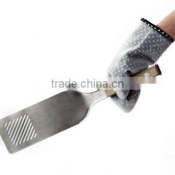 Washable Quilted Cotton Linings Silicone Protective Baking Gloves photo-5