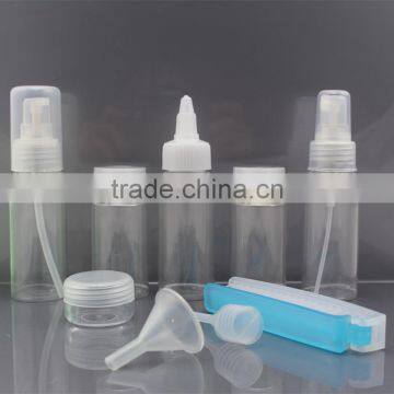 9 pieces plastic bottle travel bottle set plastic canister sets