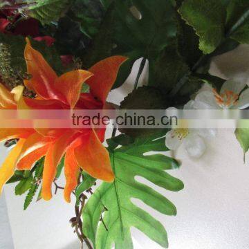 SD800831Plastic Christmas Decoration/garland-flower Plants With Phoenix Tree Leaf photo-3