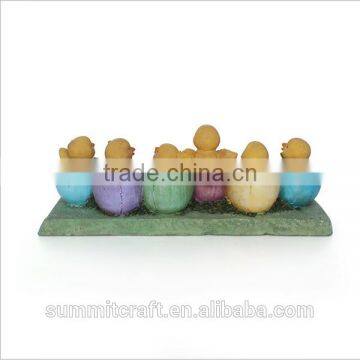 Resin Newborn Chicks in Egg Figurine Easter Decoration photo-4