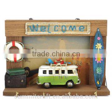Metal Car Wall Decor Shabby Chic Wall Hanging Craft for Kids photo-3