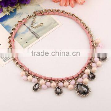 Last Fashion Jewelry for Laddy,crystal Chain Necklace photo-4