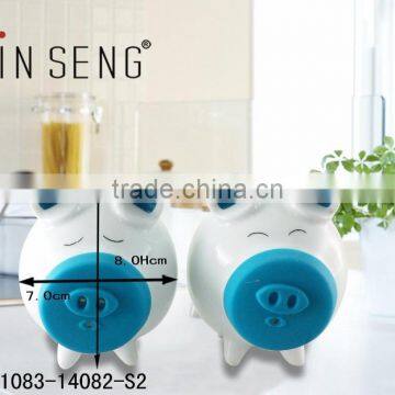 The Pig Shape Ceramic Salt and Pepper Canister for Sugar photo-6
