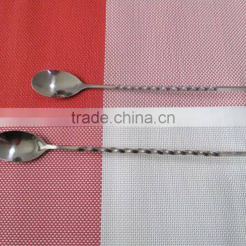 stainless steel bar spoon cocktail spoon twisted handle spoon