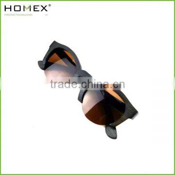 2015 100% Nature Handmade Half Frame Bamboo Sunglasses/wood sunglasses china/HOMEX