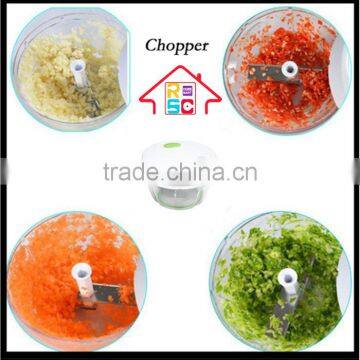 NBRSC As Seen on TV Powerful Manual Pulling Food Chopper Hand Held Vegetable Chopper Mincer Blender With Bowl photo-6