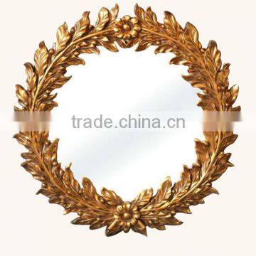 Ornate Polyresin Decorative Framed Mirror for Indoor Use