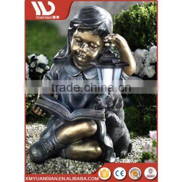 Art Work Resin Craft Decorations Garden Led Solar Light With Timer photo-2