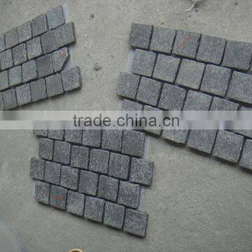 Natural Grey Granite Mesh Cobblestone Pavers