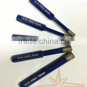 Blue color Hexagon shank Brazed Diamond core drill bits for concrete and brick