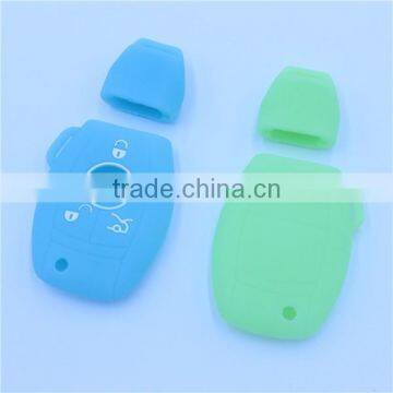 New Arrival 3 Button Silicone Car Key Shells for Mercedes-ben Key With Chains photo-3