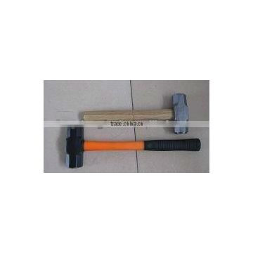 Sledge hammer with wooden handle