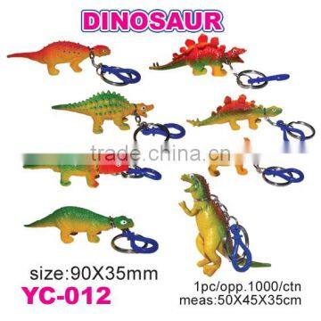 Plastic Rubber Animal Keychain Toys/Dinosaur Keychains