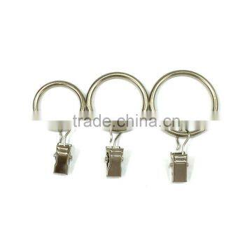 ID30mm & OD37mm Rod Ring With Clip Hanging / A Ring With A Clip / Iron Curtain Ring With Clip photo-2