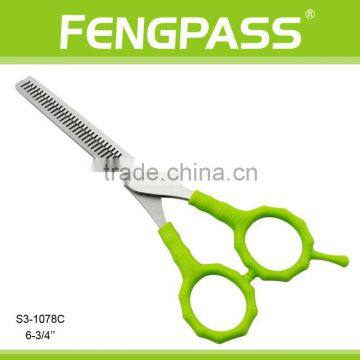 S3-1078C 6-3/4" Inch 2CR13 Stainless Steel With ABS Handle Hot Sale Double Teeth Hair Scissors Salon Scissors