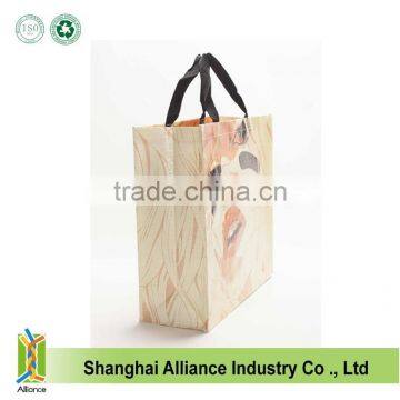 Reusable Eco Friendly Lamination Non Woven Clothes Garment Handle Tote Bag,Women Shopping Handbag