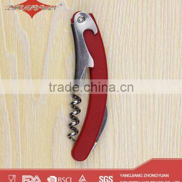 Red Corkscrews Wine Bottle Openers With Plastic Handle photo-2