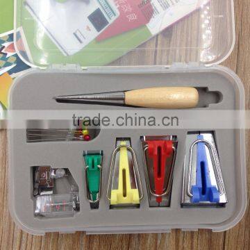 Sewing Accessories Bias Tape Maker Kit for Sewing, Quilting Awl and Binder Foot