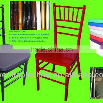 used wedding chiavari chair with soft cushion for sale