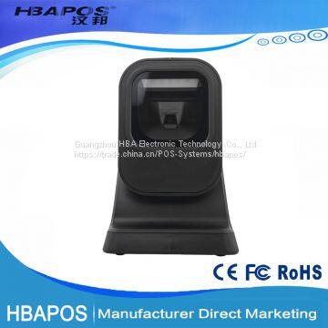 HBA-6100 Supermarket Cheap Desktop Omnidirectional Laser Barcode Scanner Rs232 photo-3