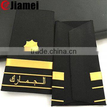 Factory cheap singapore rank sew on goverment uniform patch