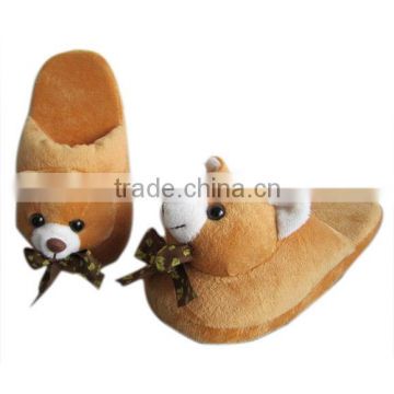 Fashion animal shaped slippers kid's plush slippers