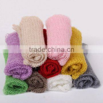 Wholesale Baby Photo Props Newborn Rayon Wraps Stretch Knit Wrap Blanket in Stock !!! photo-2
