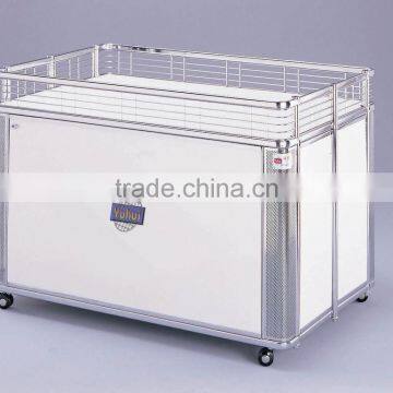 Aluminum Metal Food Trolley Cart Promotion Supermarket Equipment photo-3