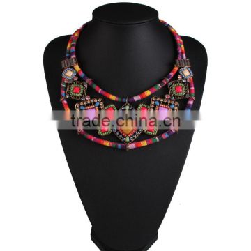 Europe and the United States ethnic indian hand-woven ethnic style necklace