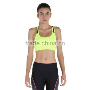2017 Gym Sportswear 3 Color Custom Dri Fit Sport Clothes Comfortable Sexy Women Hole Sale Shock Absorber Bra photo-3