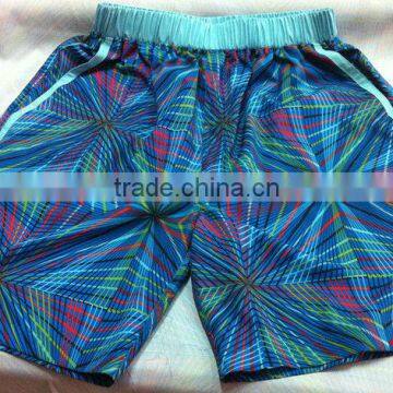 men's 4 way stretch swimming shorts printed boardshort surf shorts 2013 new beach shorts