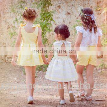 Hot Selling Sleeveless Stripe Kids Clothing Casual Baby Girls Frocks Designs Children Girl Dress photo-3