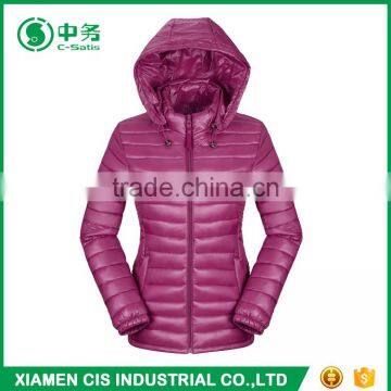 Fashion Style Winter Lightweight Womens Hooded Down Jacket for Sale photo-4