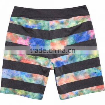 Tie-die Board Short for Man Two-Way Stretch Free Movement Beach Sport Shorts Customize Side-Zippered Pocket Beachwear photo-3