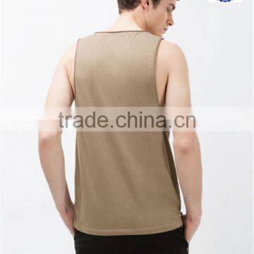 Wholesale Plain Design Loose Racer Back Tank Tops for Men photo-2