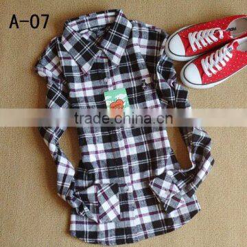 Wholesale Red Black Cotton Check Stretch Flannel Shirts for Winter photo-6