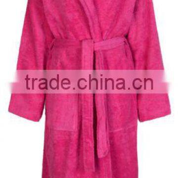 100% cotton terry bathrobe for womens