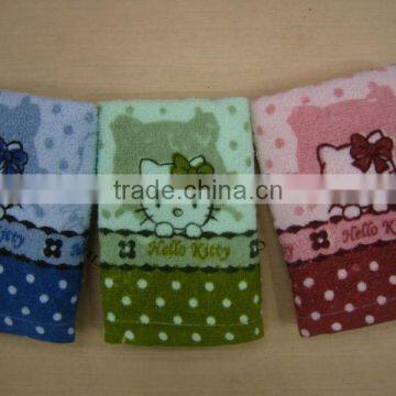 velour printing kids cartoon towel