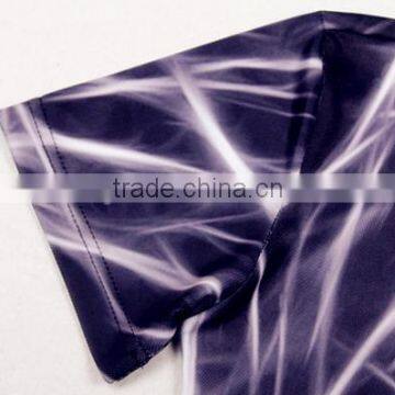 China Clothing Factory OEM T-shirt Polyester Sublimation Print T Shirt photo-3