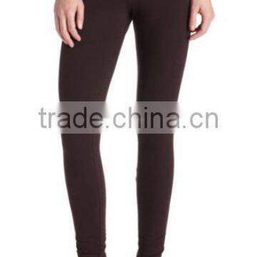 Hot Sales Breathable Spandex Fabric Full-length Pull-on Leggings With Wide Elastic Waistband photo-4