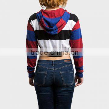 Women Stripe Hoddies Sexy Sportswear photo-2