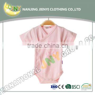 Hot Selling Soft Cotton Comfortable Plain Blue Newborn Baby Clothes Bodysuit Wholesale photo-4