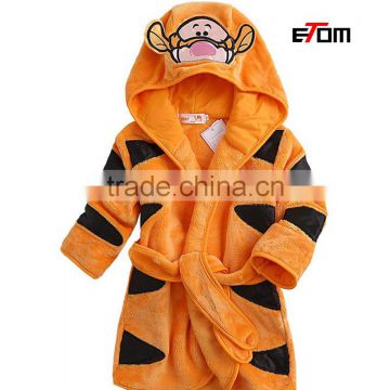 1534 Cartoon child flannel robe kids bath robe for boys and girls in winter robe sleepwear