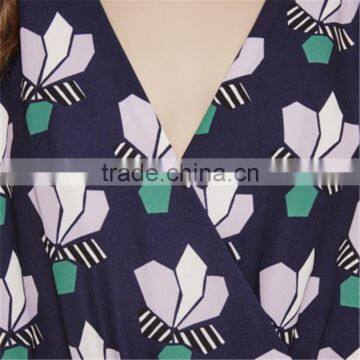 Classy Cold Shoulder Floral Printecd Short Rompers With Adjustable Sleeves photo-6