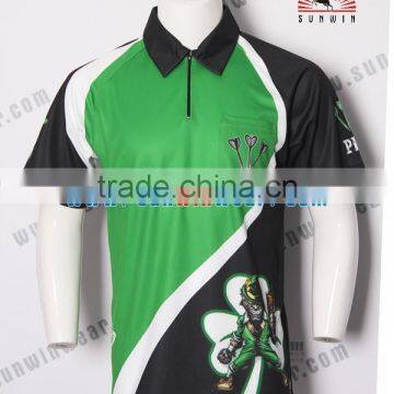 colorful quality dart shirt / cheap custom youth dart jersey sublimation