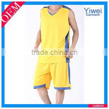 custom yellow basketball jersey design